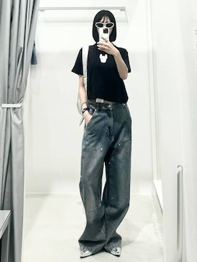 「LIFE WORK（ライフワーク）のアイテム（トップス）」を使った、kitunesandayoさん（レディース・167cm）の夏コーディネート