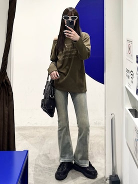 「3.3 Field Trip （3.3フィールドトリップ）のアイテム」を使った、kitunesandayoさん（レディース・167cm）の冬コーディネート