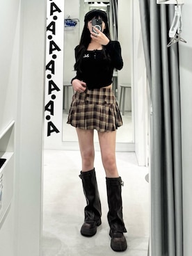 「MUCENT（ムセント）のアイテム」を使った、kitunesandayoさん（レディース・167cm）の秋コーディネート