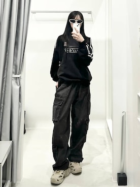 「NOT4NERD（ノットフォーナード）のアイテム（パンツ）」を使った、kitunesandayoさん（レディース・167cm）の春コーディネート