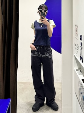 「PLACE STUDIO（プレイススタジオ）のアイテム」を使った、kitunesandayoさん（レディース・167cm）の夏コーディネート