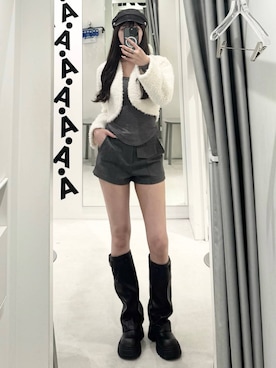 「MUCENT（ムセント）のアイテム」を使った、kitunesandayoさん（レディース・167cm）の秋コーディネート