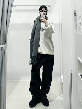 「NOT4NERD（ノットフォーナード）のアイテム」を使った、kitunesandayoさん（レディース・167cm）の冬コーディネート
