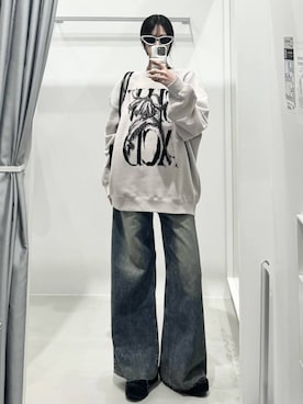 「SLOWACID（スローアシッド）のアイテム」を使った、kitunesandayoさん（レディース・167cm）の冬コーディネート