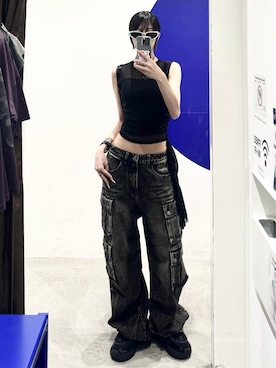 「PLACE STUDIO（プレイススタジオ）のアイテム」を使った、kitunesandayoさん（レディース・167cm）の夏コーディネート