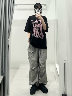 「SLOWACID（スローアシッド）のアイテム」を使った、kitunesandayoさん（レディース・167cm）の夏コーディネート