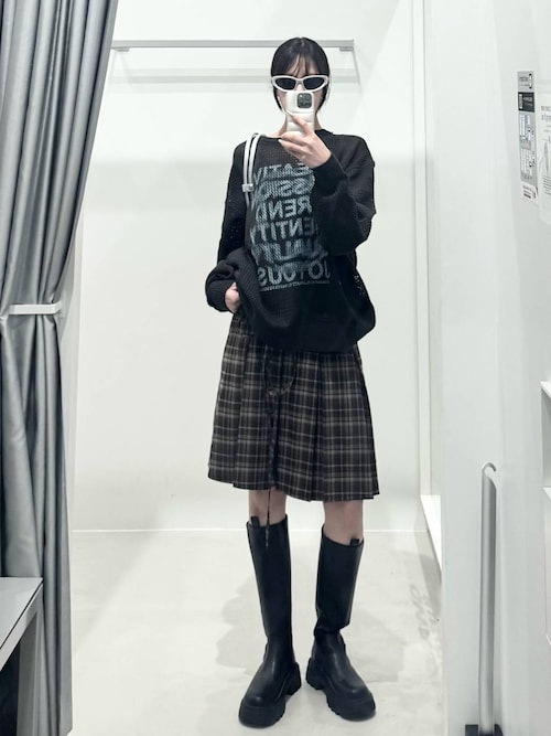 チェーン付ダブルボタンスカート | outlet | axes femme online shop