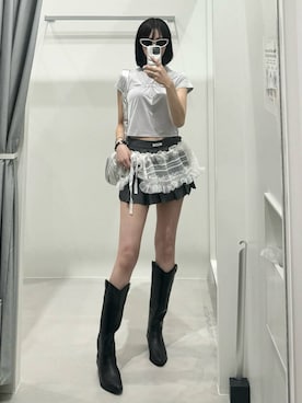 「ALAND（エーランド）のアイテム」を使った、kitunesandayoさん（レディース・167cm）の夏コーディネート