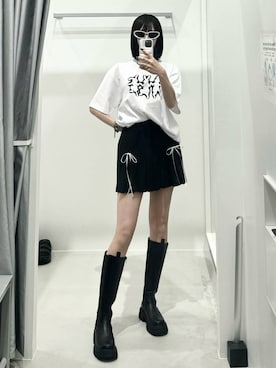 「SLOWACID（スローアシッド）のアイテム」を使った、kitunesandayoさん（レディース・167cm）の夏コーディネート