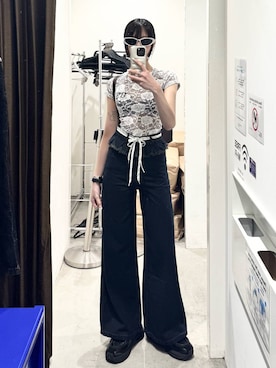 「Midnight Move（ミッドナイトムーブ）のアイテム」を使った、kitunesandayoさん（レディース・167cm）の夏コーディネート