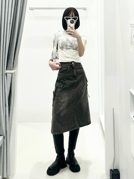 「NOT4NERD（ノットフォーナード）のアイテム（トップス）」を使った、kitunesandayoさん（レディース・167cm）の夏コーディネート