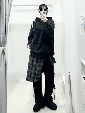 「NOT4NERD（ノットフォーナード）のアイテム（スウェット）」を使った、kitunesandayoさん（レディース・167cm）の秋コーディネート