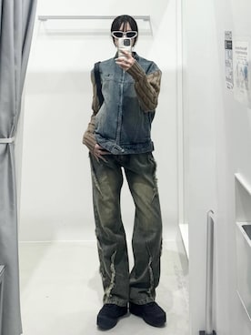 「NOT4NERD（ノットフォーナード）のアイテム」を使った、kitunesandayoさん（レディース・167cm）の冬コーディネート