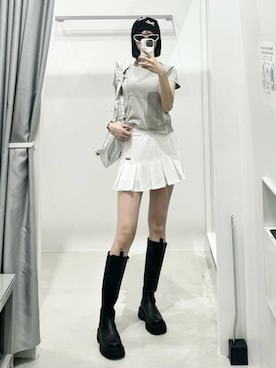 「NOT4NERD（ノットフォーナード）のアイテム（トップス）」を使った、kitunesandayoさん（レディース・167cm）の夏コーディネート