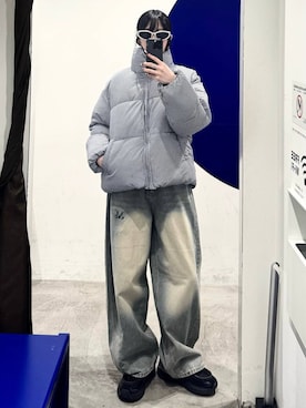 「アイテム（ダウンジャケット/コート）」を使った、kitunesandayoさん（レディース・167cm・20代）の秋コーディネート