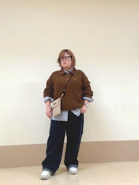 「LACOSTE（ラコステ）のアイテム」を使った、nakagawaさん（レディース・152cm）の秋コーディネート