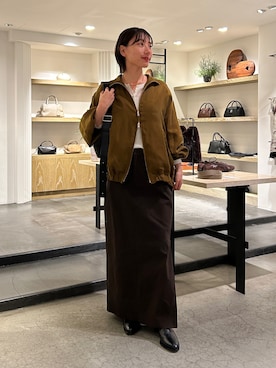 「2.718（ニーテンナナイチハチ）のアイテム」を使った、ggnabeさん（レディース・155cm）の秋コーディネート