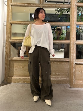「GALLARDAGALANTE（ガリャルダガランテ）のアイテム（Tシャツ/カットソー）」を使った、ggnabeさん（レディース・155cm）の夏コーディネート