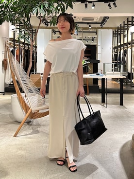 「GALLARDAGALANTE（ガリャルダガランテ）のアイテム（Tシャツ/カットソー）」を使った、ggnabeさん（レディース・155cm）の夏コーディネート