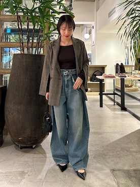 「PEAS（ピース）のアイテム」を使った、ggnabeさん（レディース・155cm）の秋コーディネート