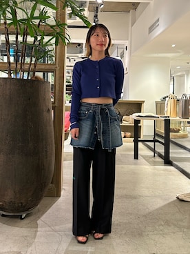 「Drawing Numbers（ドローイング ナンバーズ）のアイテム」を使った、ggnabeさん（レディース・155cm）の春コーディネート