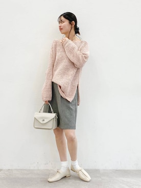 「アイテム（ドレスシューズ、ベージュ系）」を使った、ひみorientaltrafficさん（レディース・160cm）の春コーディネート