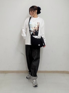 「tk.TAKEO KIKUCHI（ティーケータケオキクチ）のアイテム（トップス）」を使った、noriさん（レディース・157cm）の夏コーディネート