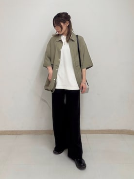 「tk.TAKEO KIKUCHI（ティーケータケオキクチ）のアイテム（アクセサリー）」を使った、noriさん（レディース・157cm）の夏コーディネート