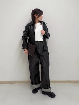 「tk.TAKEO KIKUCHI（ティーケータケオキクチ）のアイテム（ジャケット/アウター）」を使った、noriさん（レディース・157cm）の秋コーディネート