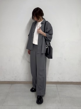 「tk.TAKEO KIKUCHI（ティーケータケオキクチ）のアイテム（パンツ）」を使った、noriさん（レディース・157cm）の夏コーディネート