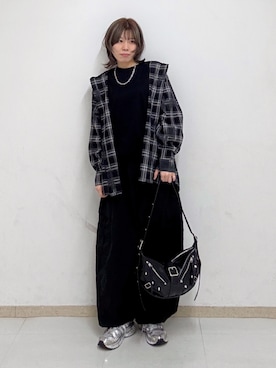 「tk.TAKEO KIKUCHI（ティーケータケオキクチ）のアイテム（その他パンツ）」を使った、noriさん（レディース・157cm）の秋コーディネート