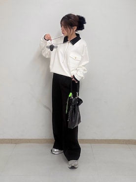 「tk.TAKEO KIKUCHI（ティーケータケオキクチ）のアイテム（トップス）」を使った、noriさん（レディース・157cm）の秋コーディネート