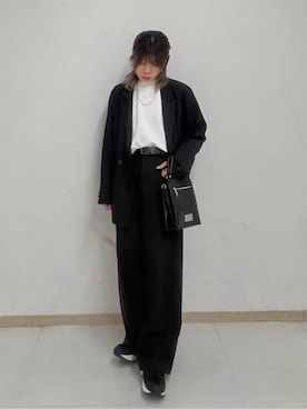 「tk.TAKEO KIKUCHI（ティーケータケオキクチ）のアイテム（ジャケット/アウター）」を使った、noriさん（レディース・157cm）の春コーディネート