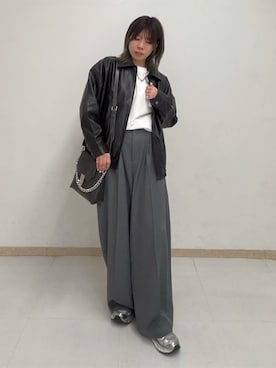 「tk.TAKEO KIKUCHI（ティーケータケオキクチ）のアイテム（ジャケット/アウター）」を使った、noriさん（レディース・157cm）の春コーディネート