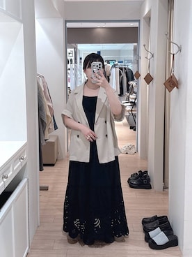 「LOWRYS FARM（ローリーズファーム）のアイテム（ジャケット/アウター）」を使った、ゆうかさん（レディース・153cm）の春コーディネート