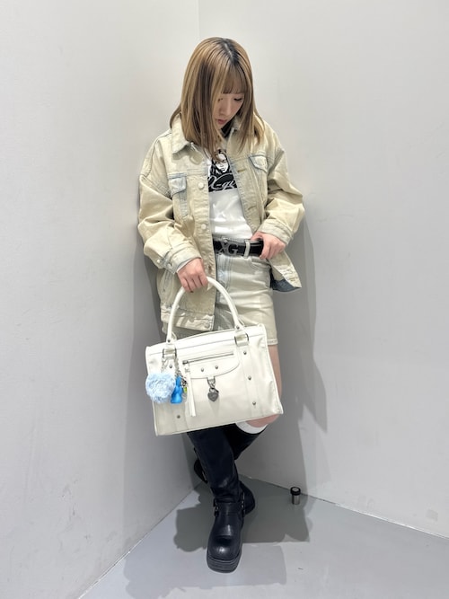 HEART PADLOCK FAUX LEATHER 2WAY BAG（ショルダーバッグ）｜X-girl