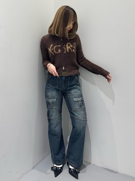 「X-girl（エックスガール）のアイテム」を使った、jyanssonさん（レディース・155cm）の秋コーディネート