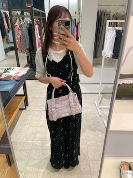 「GRAIN（グレイン）のアイテム」を使った、仙頭さん（レディース・165cm）の春コーディネート