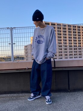 「DC（ディーシー）のアイテム」を使った、つよてぃさん（メンズ・173cm）の秋コーディネート