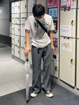 abharakunさんの「【ヴィンテージ古着】90's Levi's/リーバイス "ACTION SLACKS" スラックス パンツ」を使ったコーディネート