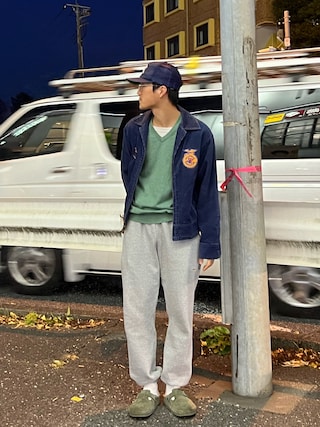 名作　90s llbean エルエルビーン MA-1 カーキ XXL Tall L.L.Bean（エルエルビーン）の「80s 90s スコットランド製