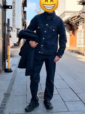 「YAECA（ヤエカ）のアイテム」を使った、TAKUZOさん（メンズ・170cm）の冬コーディネート