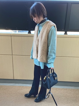「MichaelKors」｜tomoka☺︎さん（レディース・155cm）の冬コーディネート