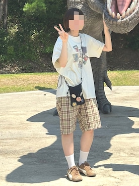 「CHUMS（チャムス）のアイテム」を使った、Zeroさん（レディース・161cm）の夏コーディネート