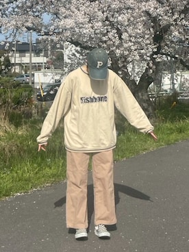 「Java（ジャバ）のアイテム（デニムパンツ）」を使った、Zeroさん（レディース・161cm）の春コーディネート