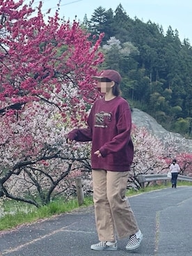 「アイテム（帽子）」を使った、Zeroさん（レディース・161cm）の春コーディネート