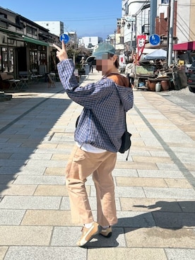 「Java（ジャバ）のアイテム（パンツ）」を使った、Zeroさん（レディース・161cm）の春コーディネート