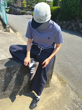 「アイテム（キャップ）」を使った、Zeroさん（骨格ウェーブ・レディース・162cm）の夏コーディネート