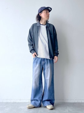 「RAGEBLUE（レイジブルー）のアイテム（帽子）」を使った、みやさん（メンズ・181cm）の春コーディネート