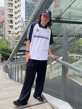 「アイテム（帽子）」を使った、みやさん（メンズ・181cm・30代）の夏コーディネート